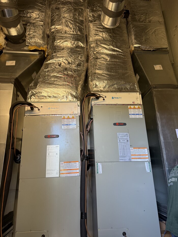Dental office Trane air handler installation