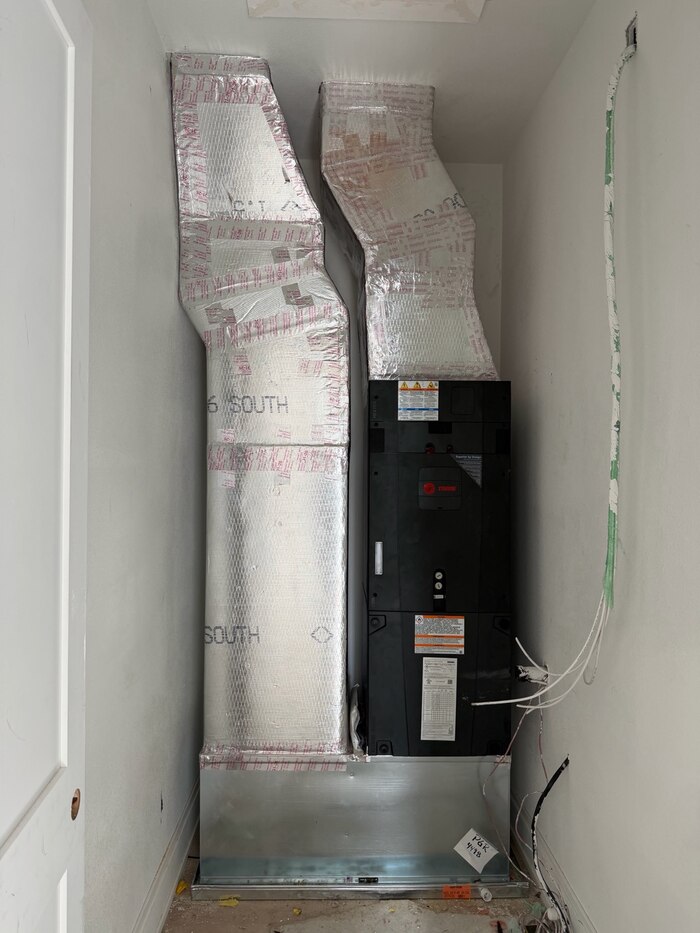 Private residence air handler installation
